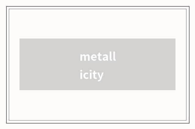 metallicity