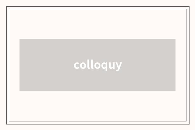 colloquy