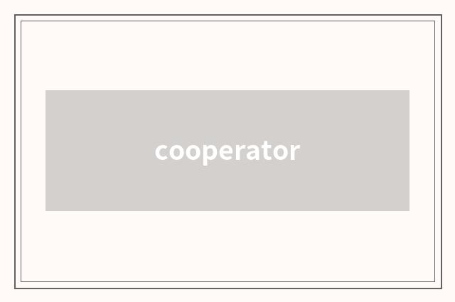 cooperator