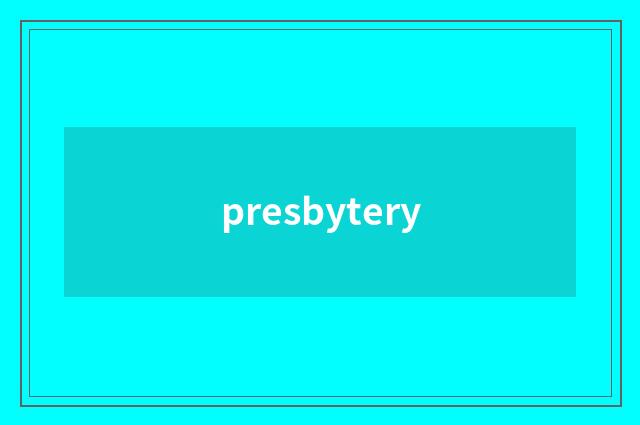 presbytery