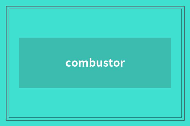 combustor