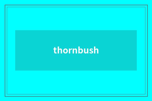 thornbush