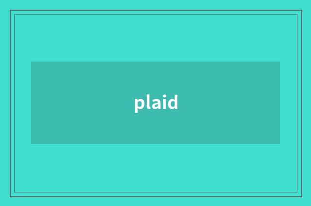 plaid