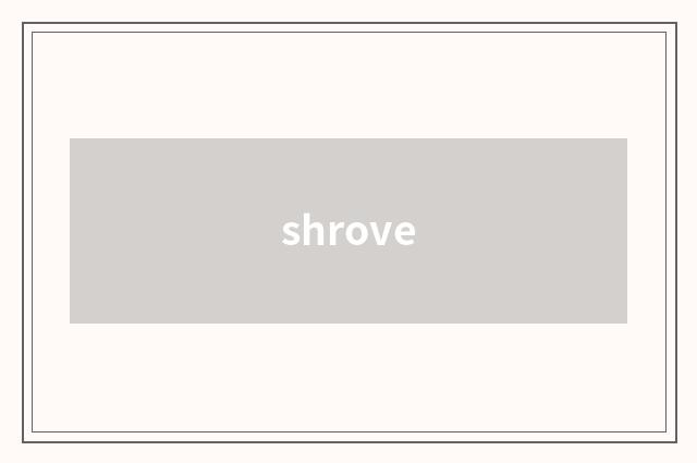 shrove