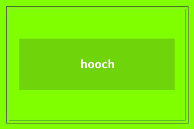 hooch