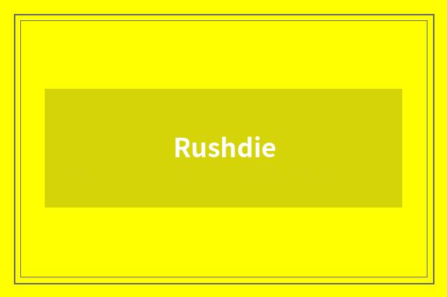 Rushdie
