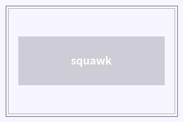 squawk