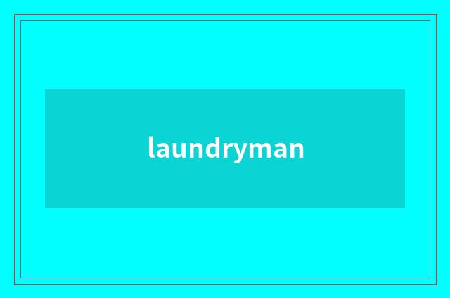 laundryman