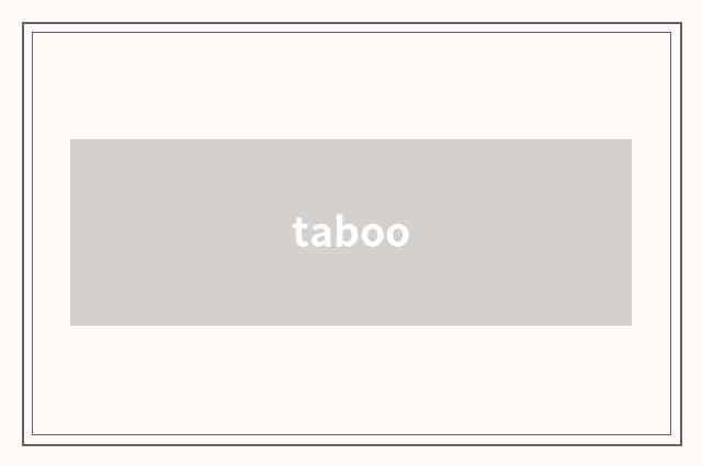taboo