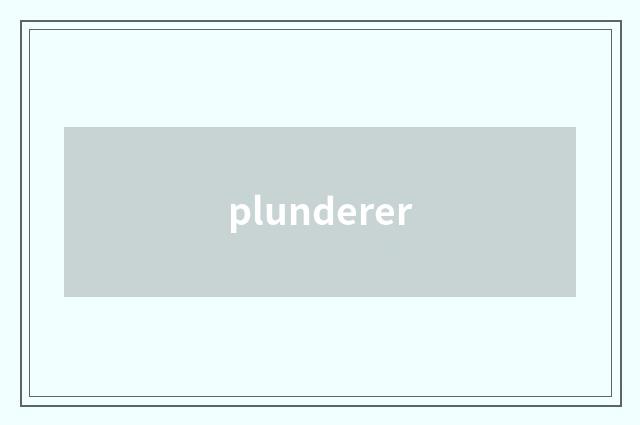 plunderer