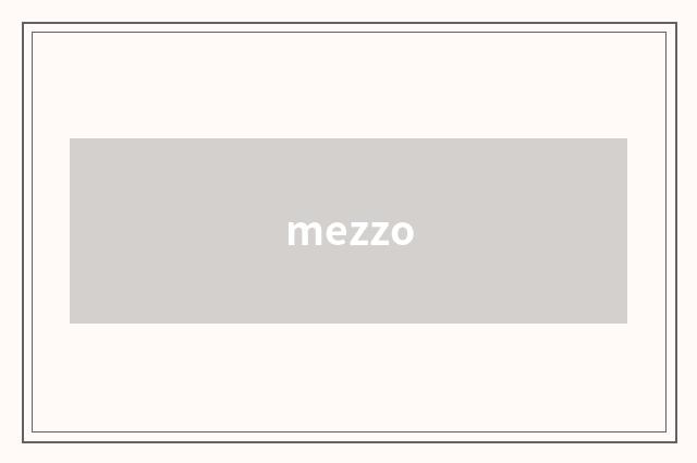 mezzo