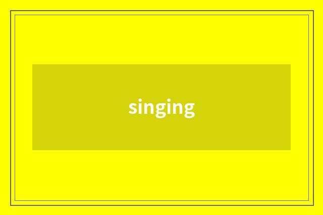 singing