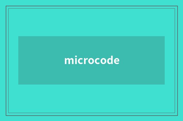 microcode