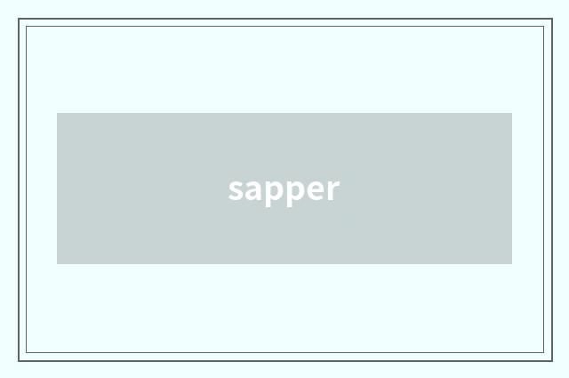 sapper