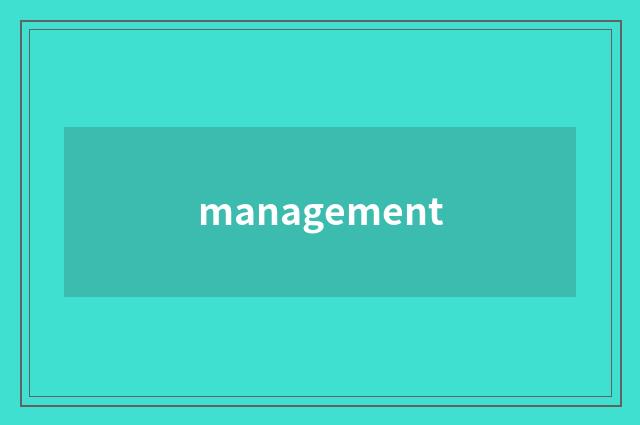 management