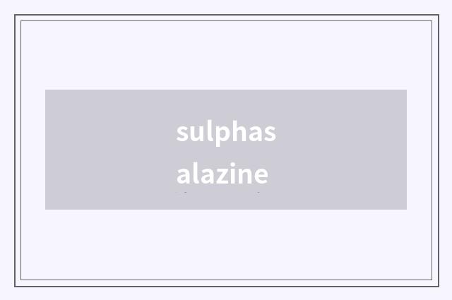 sulphasalazine