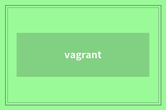 vagrant