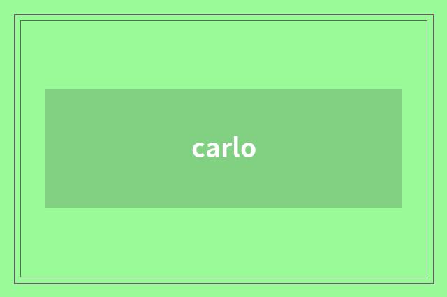 carlo