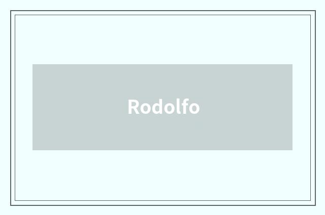 Rodolfo
