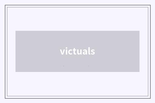 victuals