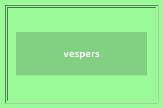 vespers