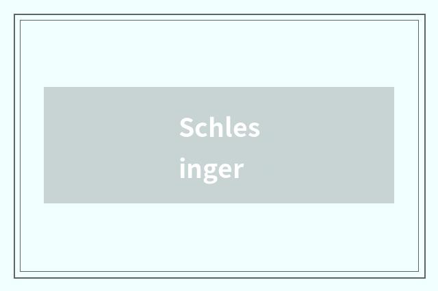Schlesinger