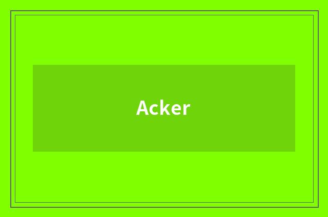 Acker