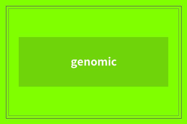 genomic