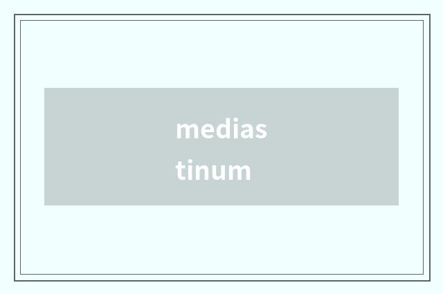 mediastinum