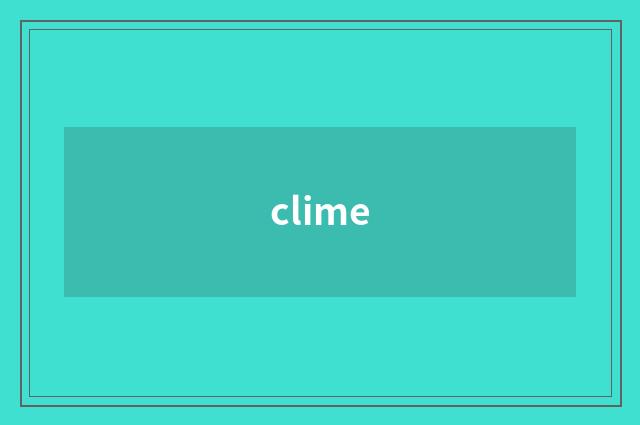 clime