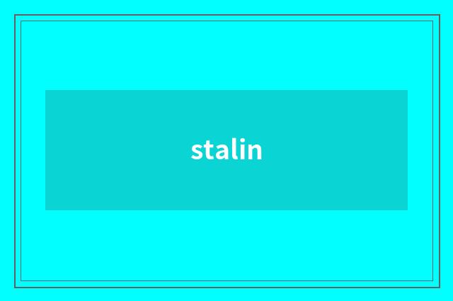 stalin