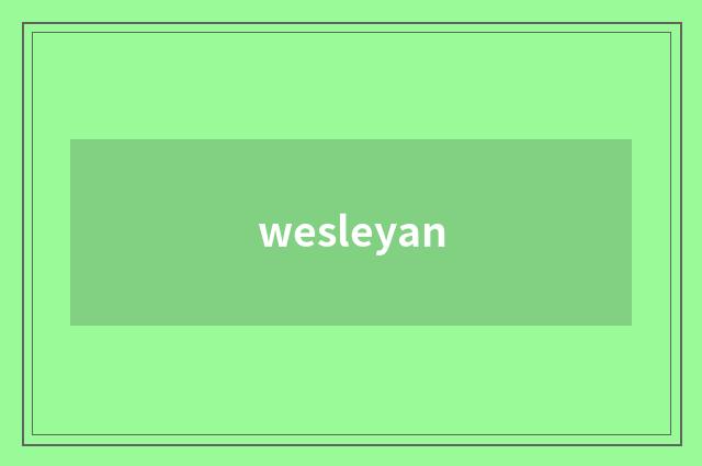 wesleyan