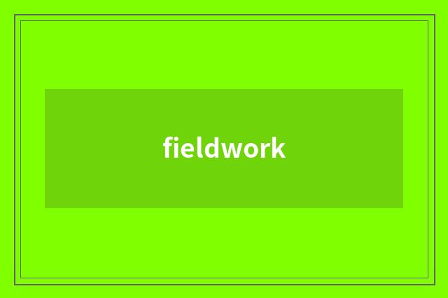 fieldwork