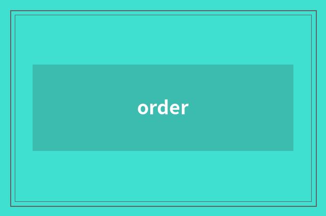 order
