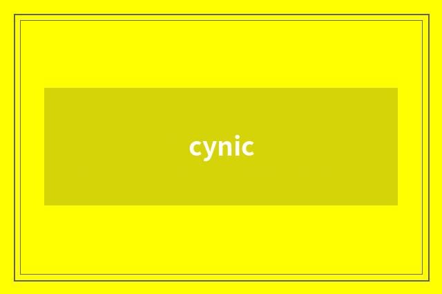 cynic