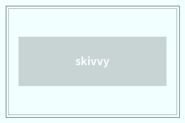skivvy