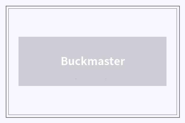 Buckmaster