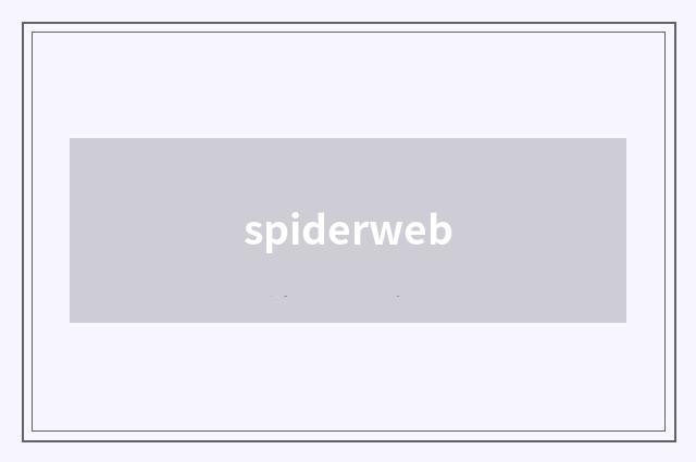 spiderweb