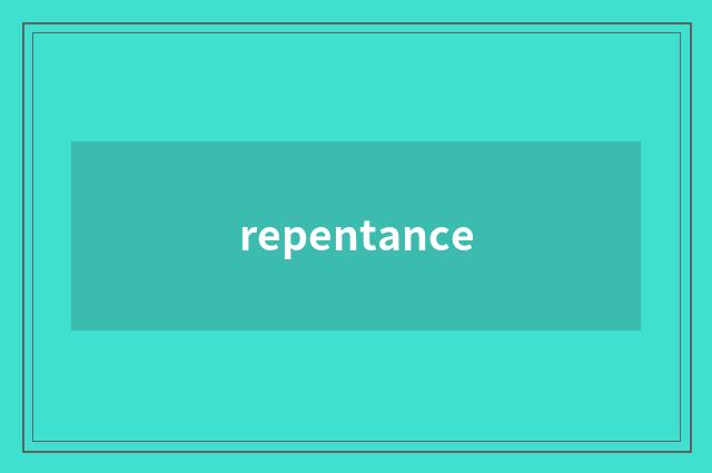 repentance