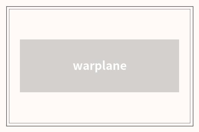warplane