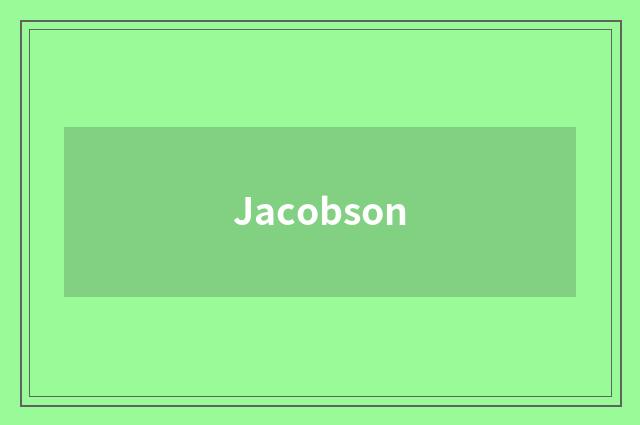 Jacobson