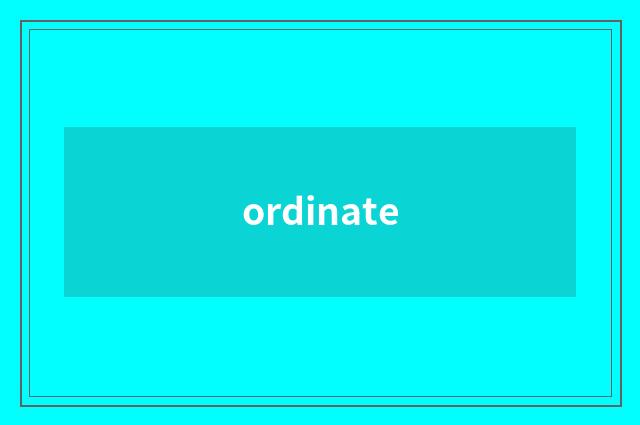 ordinate