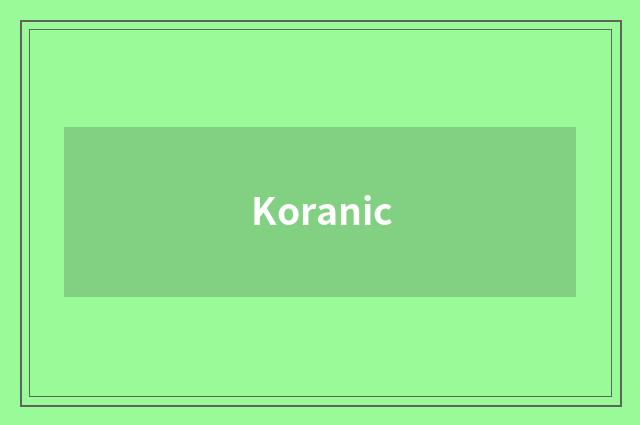 Koranic