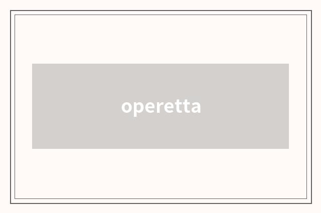 operetta