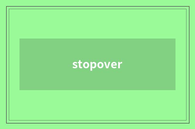 stopover