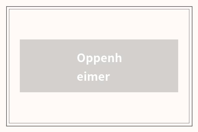 Oppenheimer