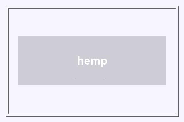 hemp