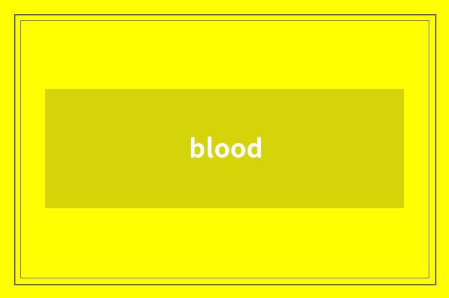 blood