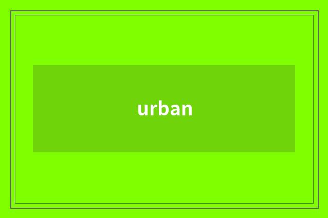 urban