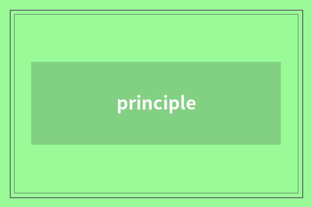 principle